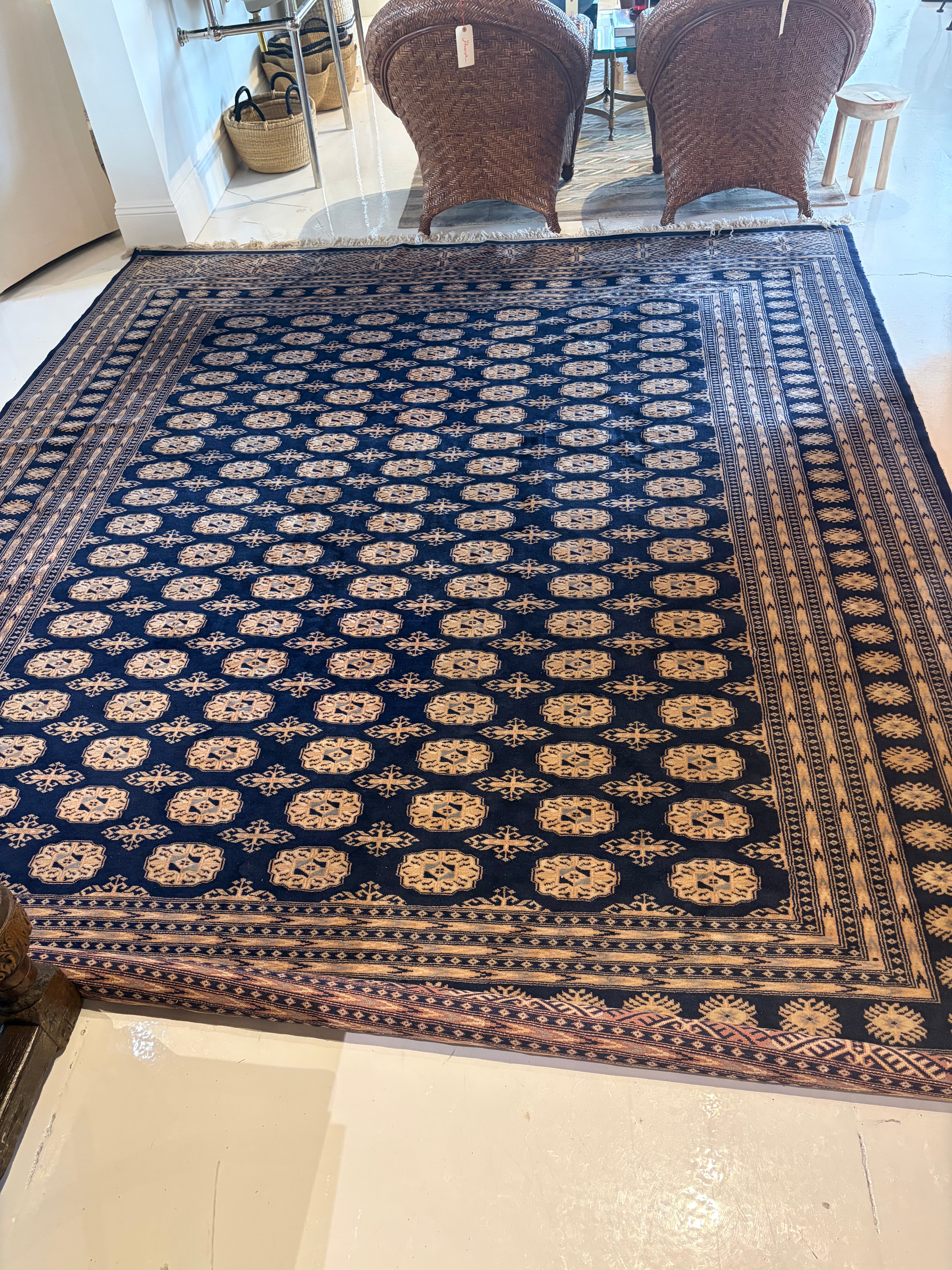 1990s Rug with Fringe