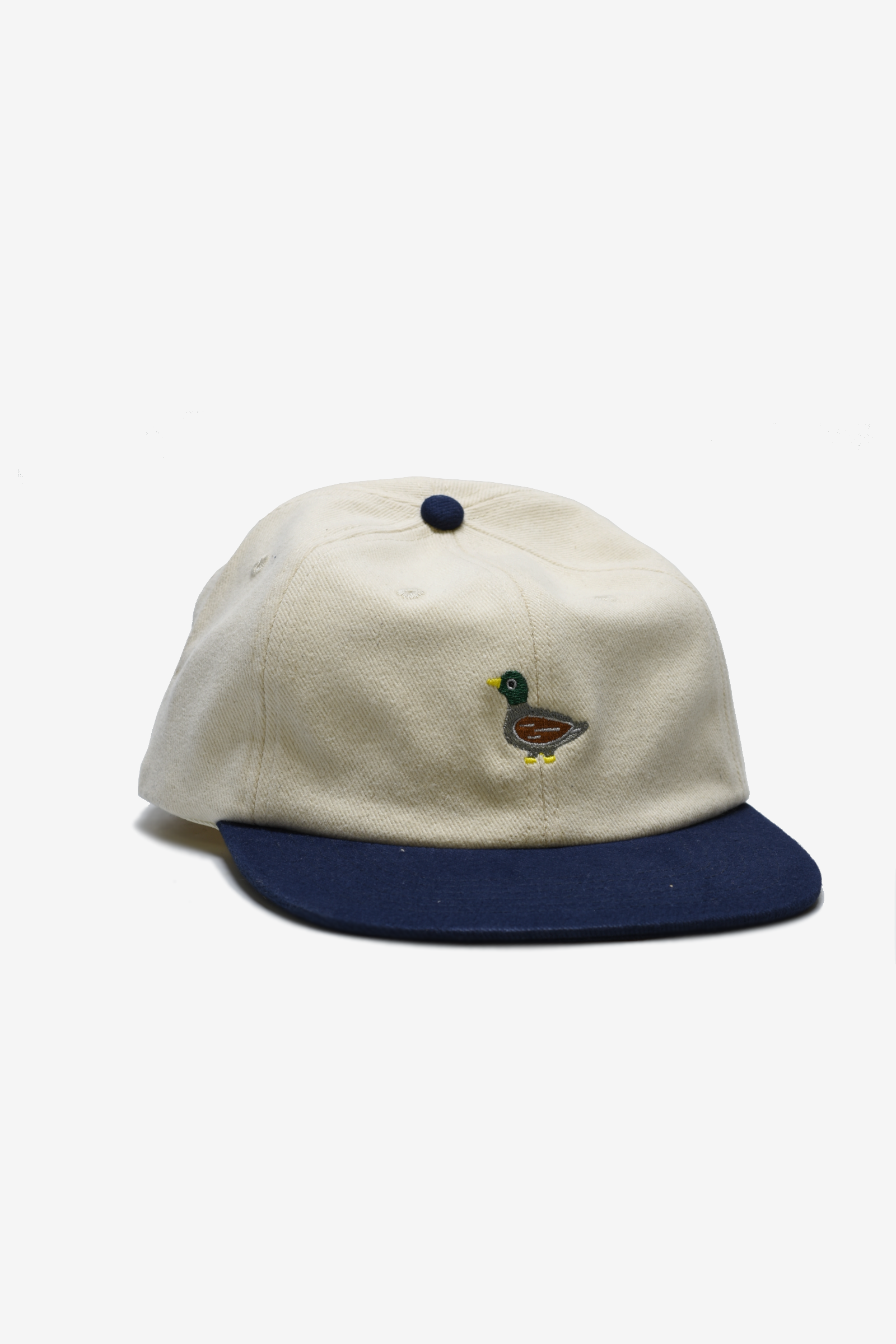 Duck Embroidery Hat: Navy