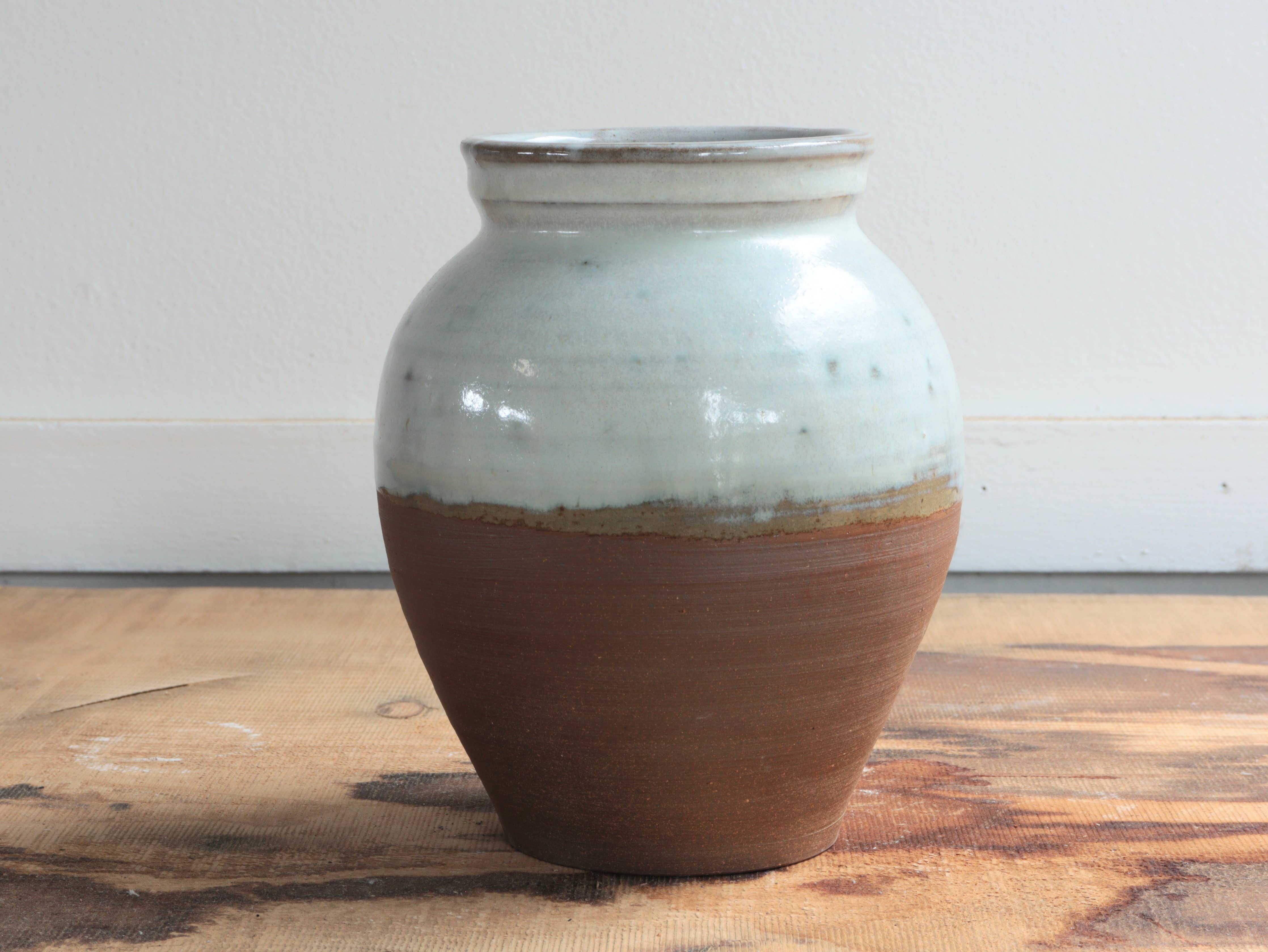 White Ash Glaze Vase 7-8"