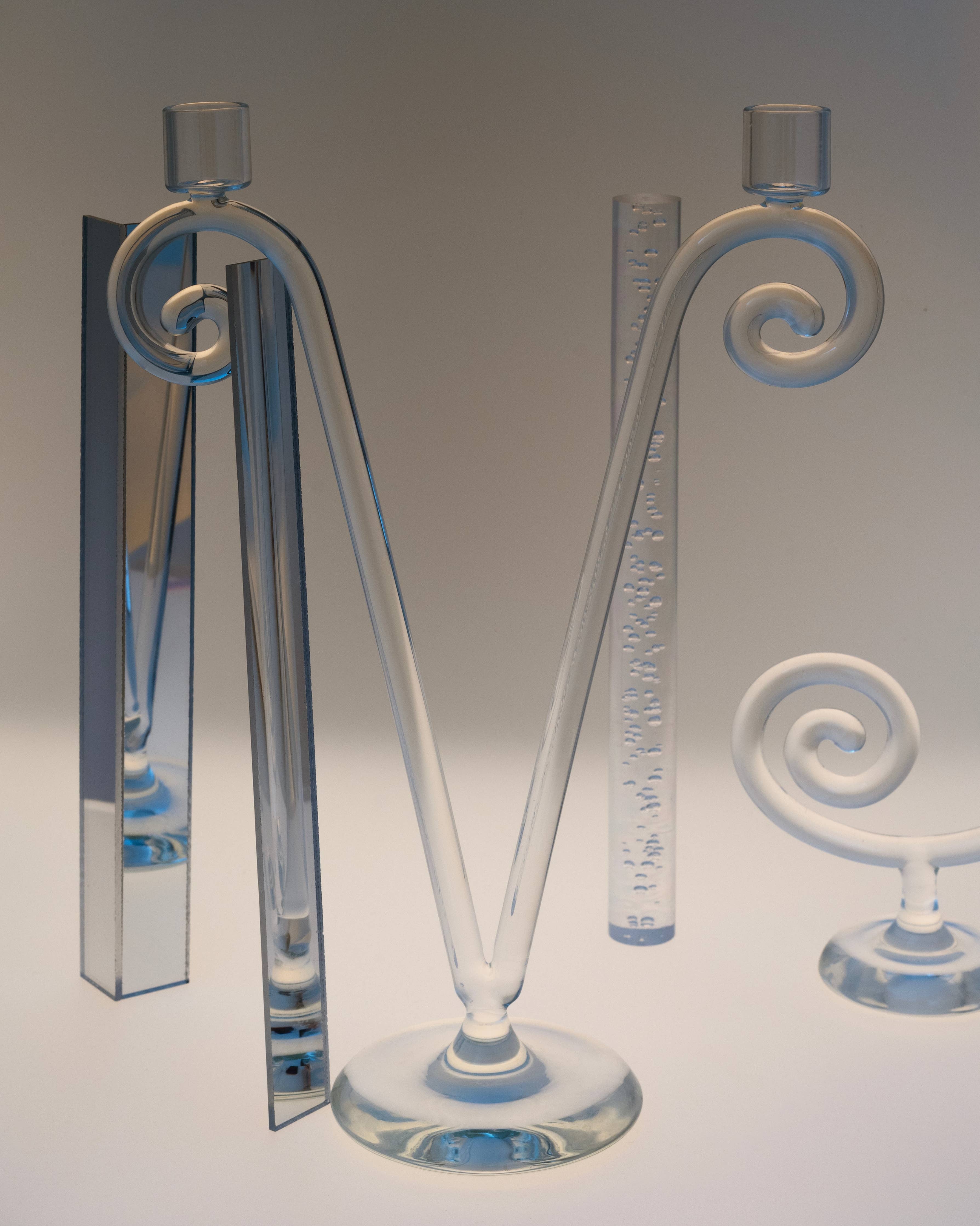 Spiral Candleholder (Double Stem)