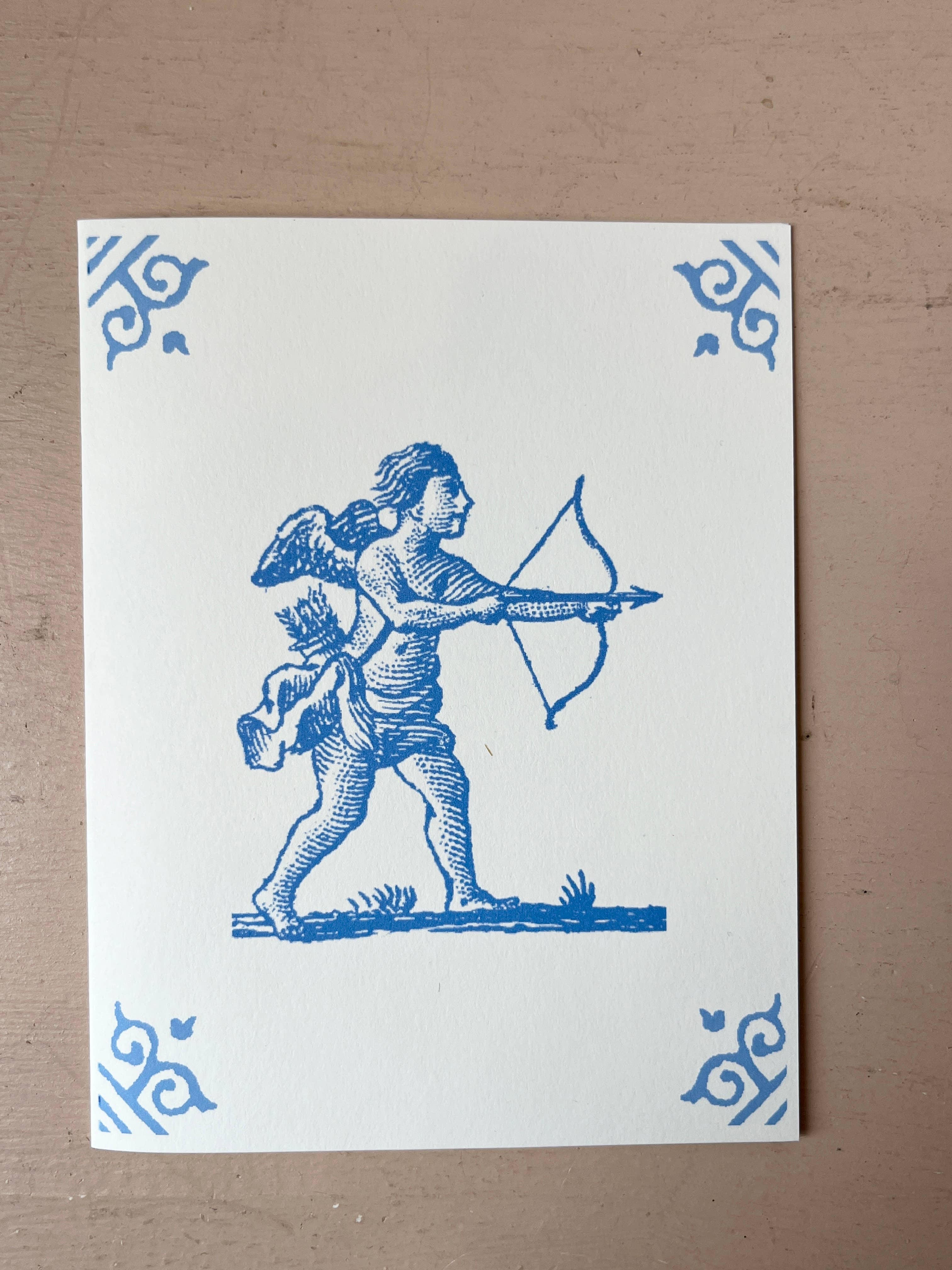 Dutch Tile Cards: Dog and Cat