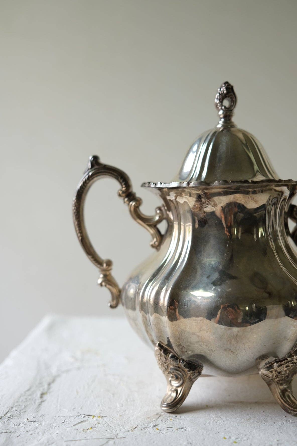 Victorian Silver-Plated Sugar Bowl