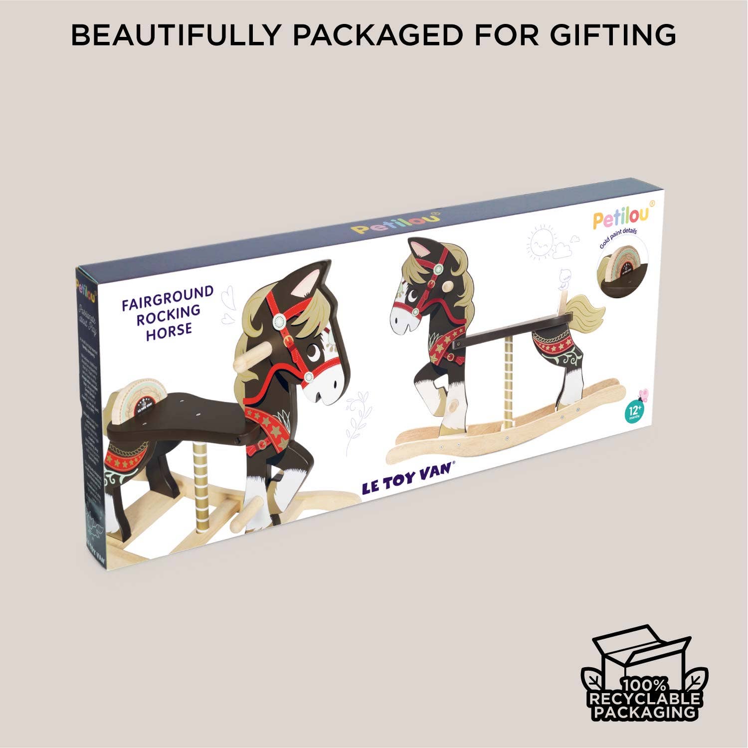 Classic Wooden Rocking Horse