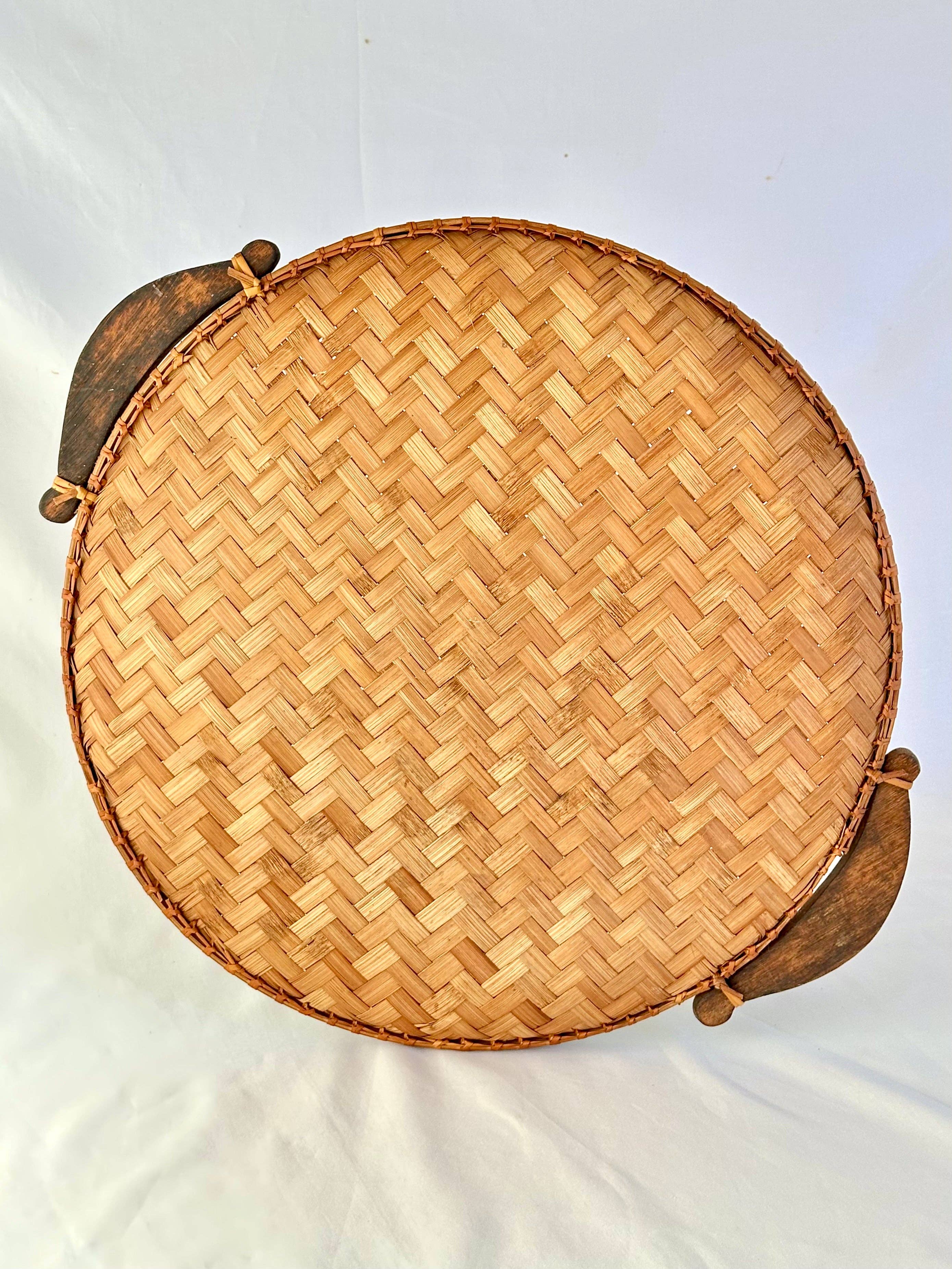 Handwoven Tray with Handles