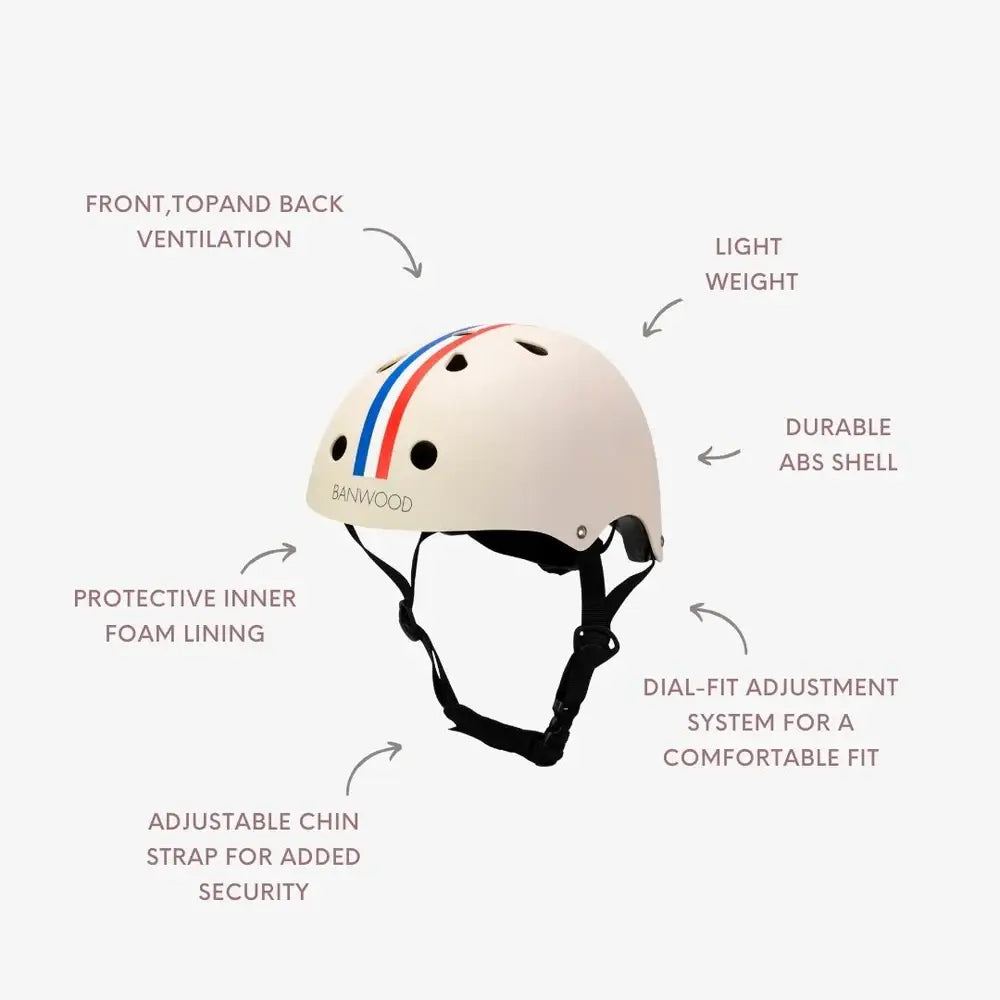 BANWOOD HELMET - MATTE STRIPES (50-54 cm)