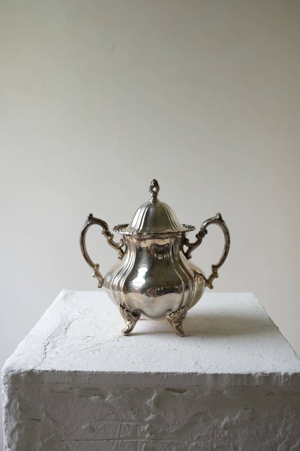 Victorian Silver-Plated Sugar Bowl