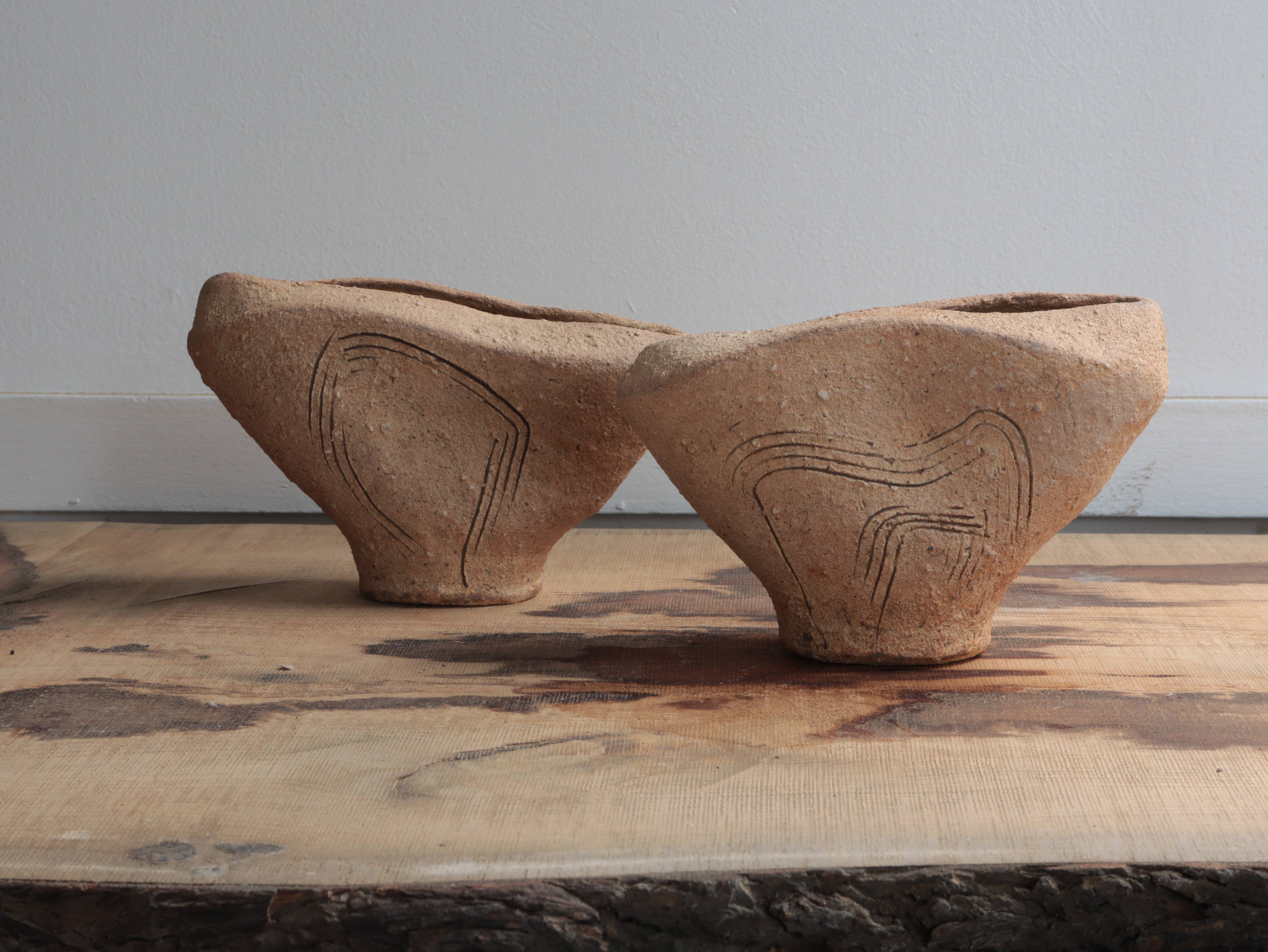 Landscape Vase Unglazed