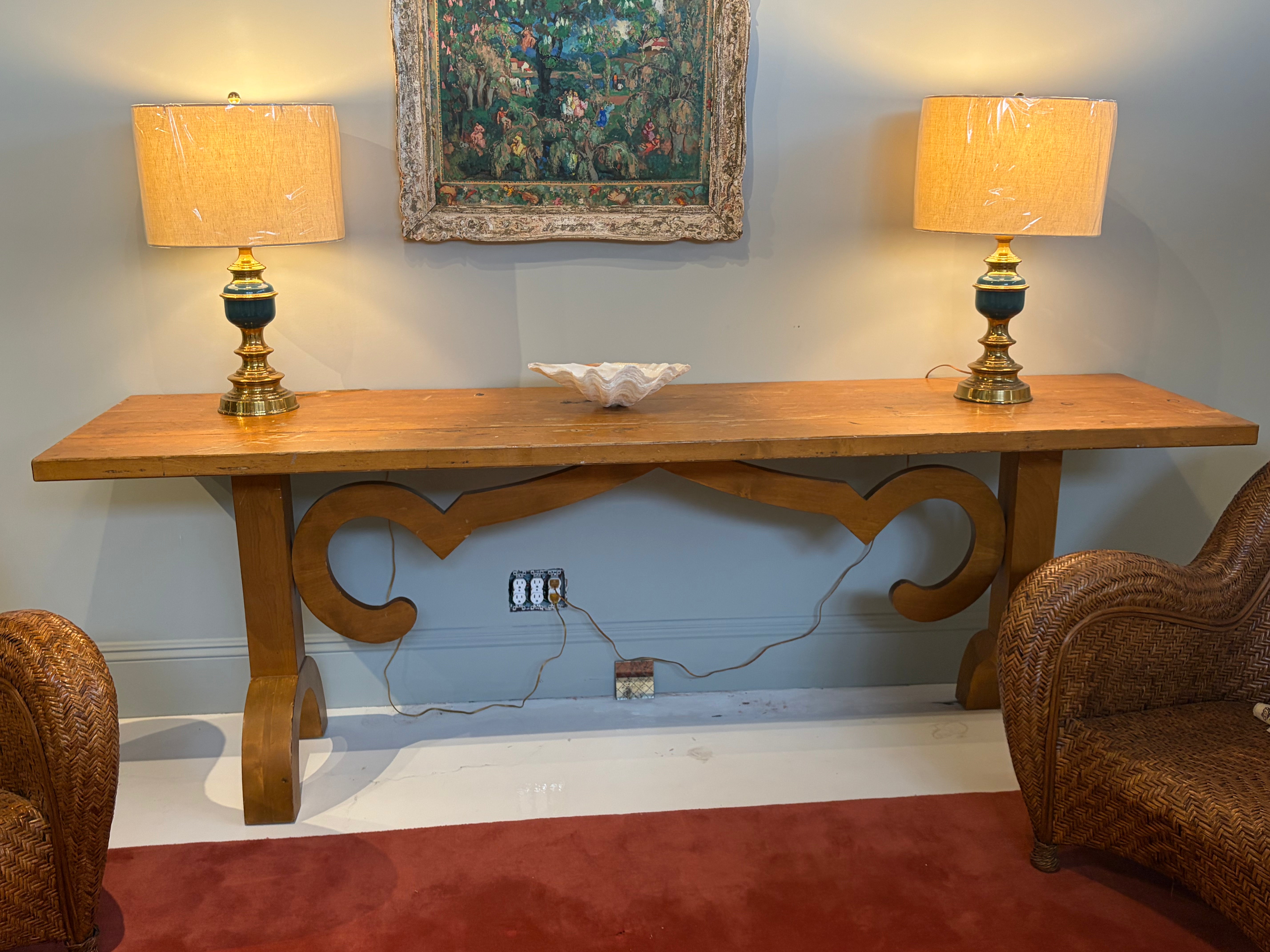 1940s American Console Table