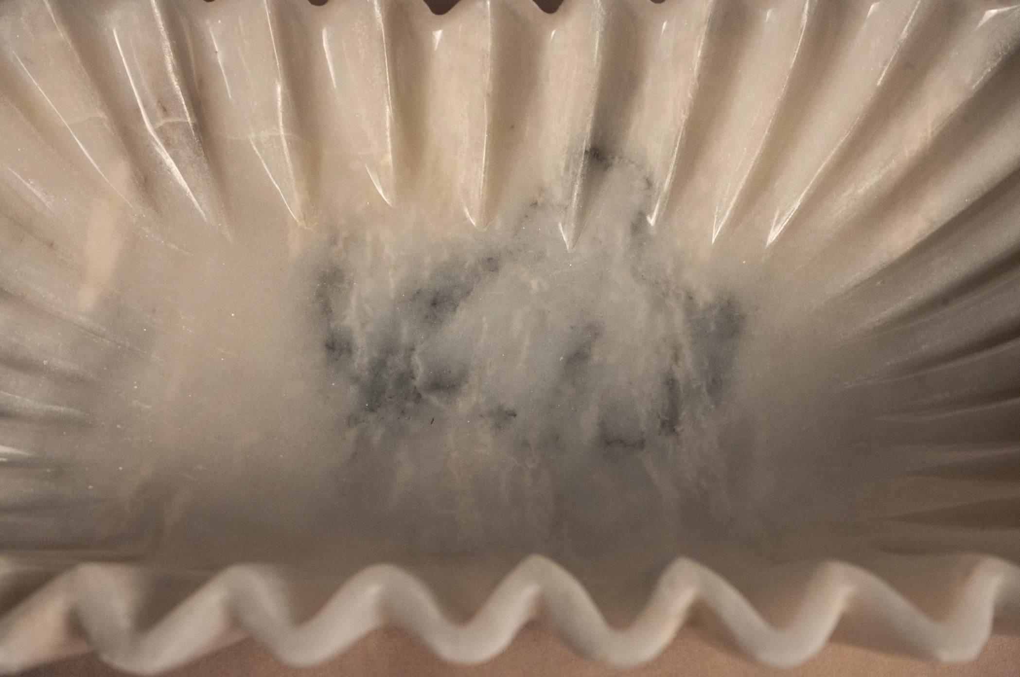 Fluted Marble Bowl - Medium