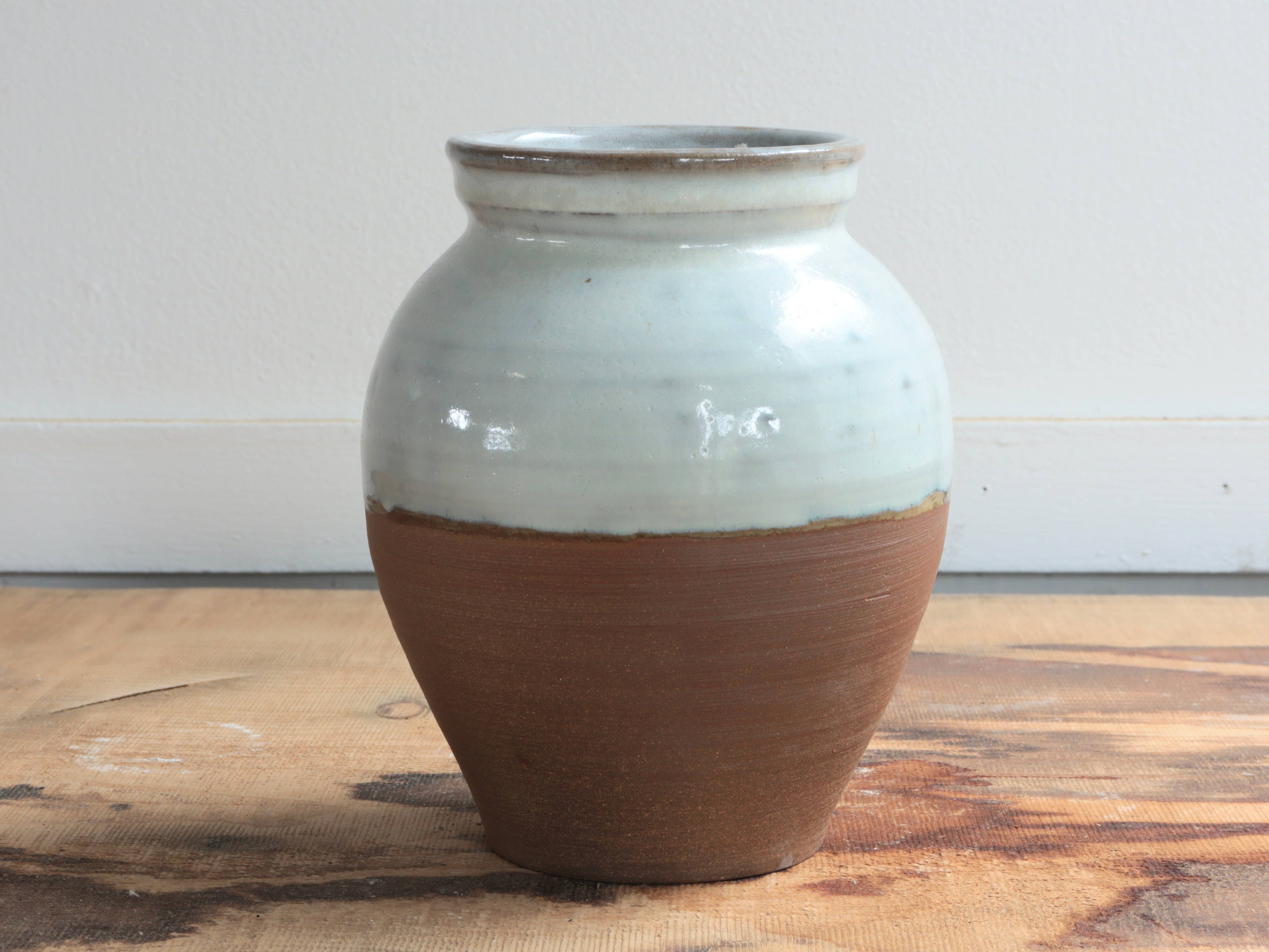 White Ash Glaze Vase 7-8"