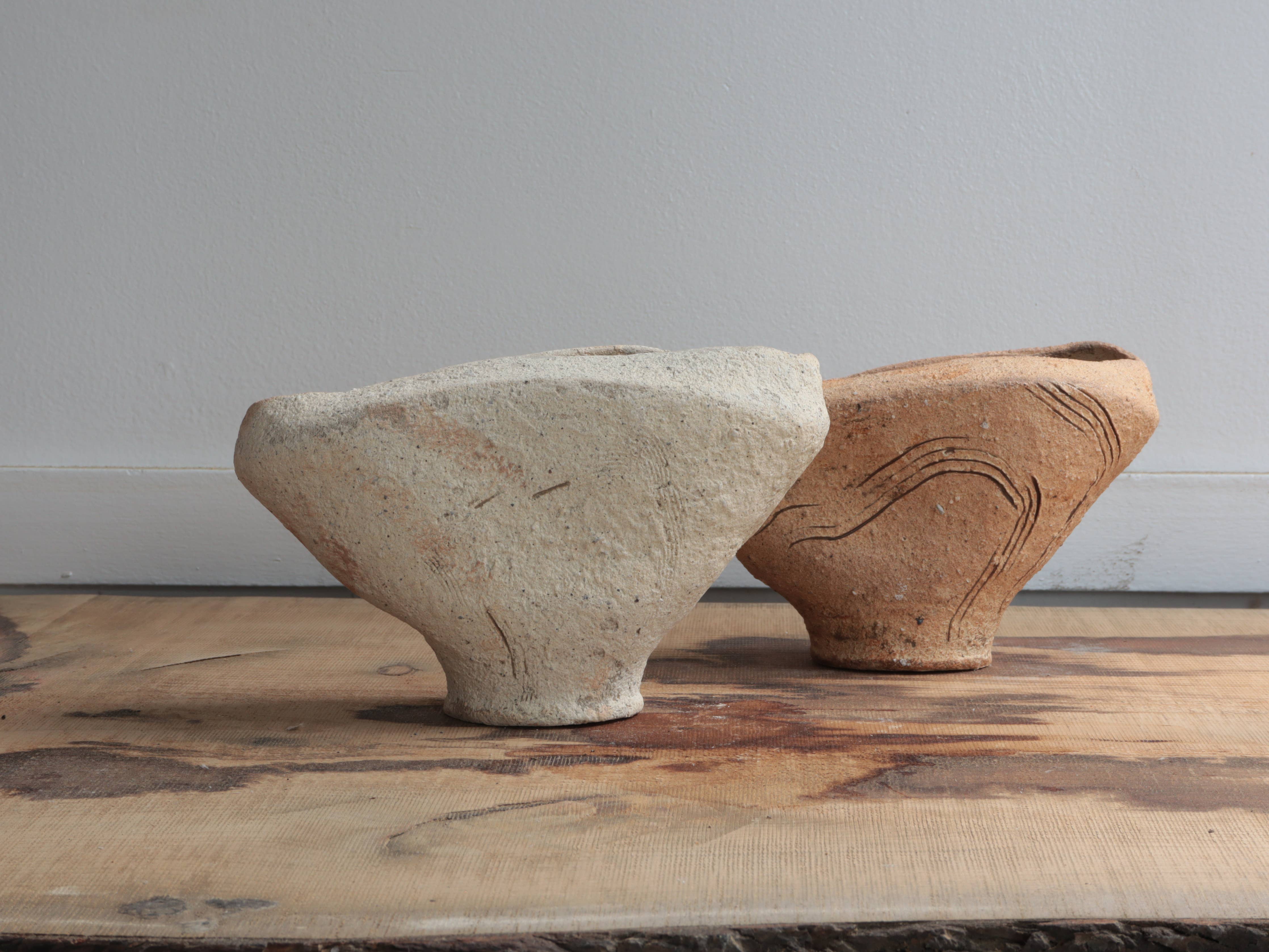 Landscape Vase Unglazed