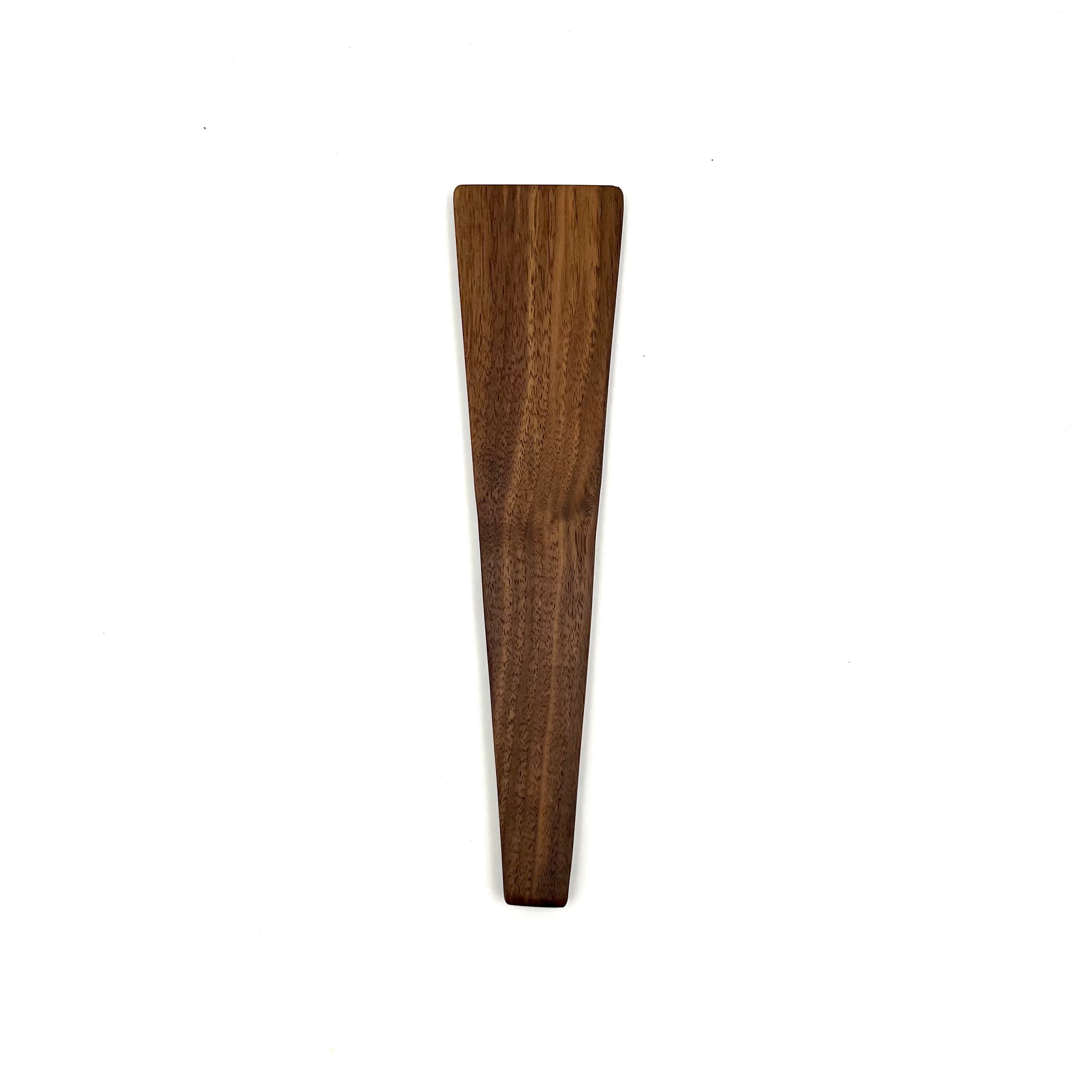10" Walnut Wooden Scraper Spatula - Kitchen Cooking Utensil