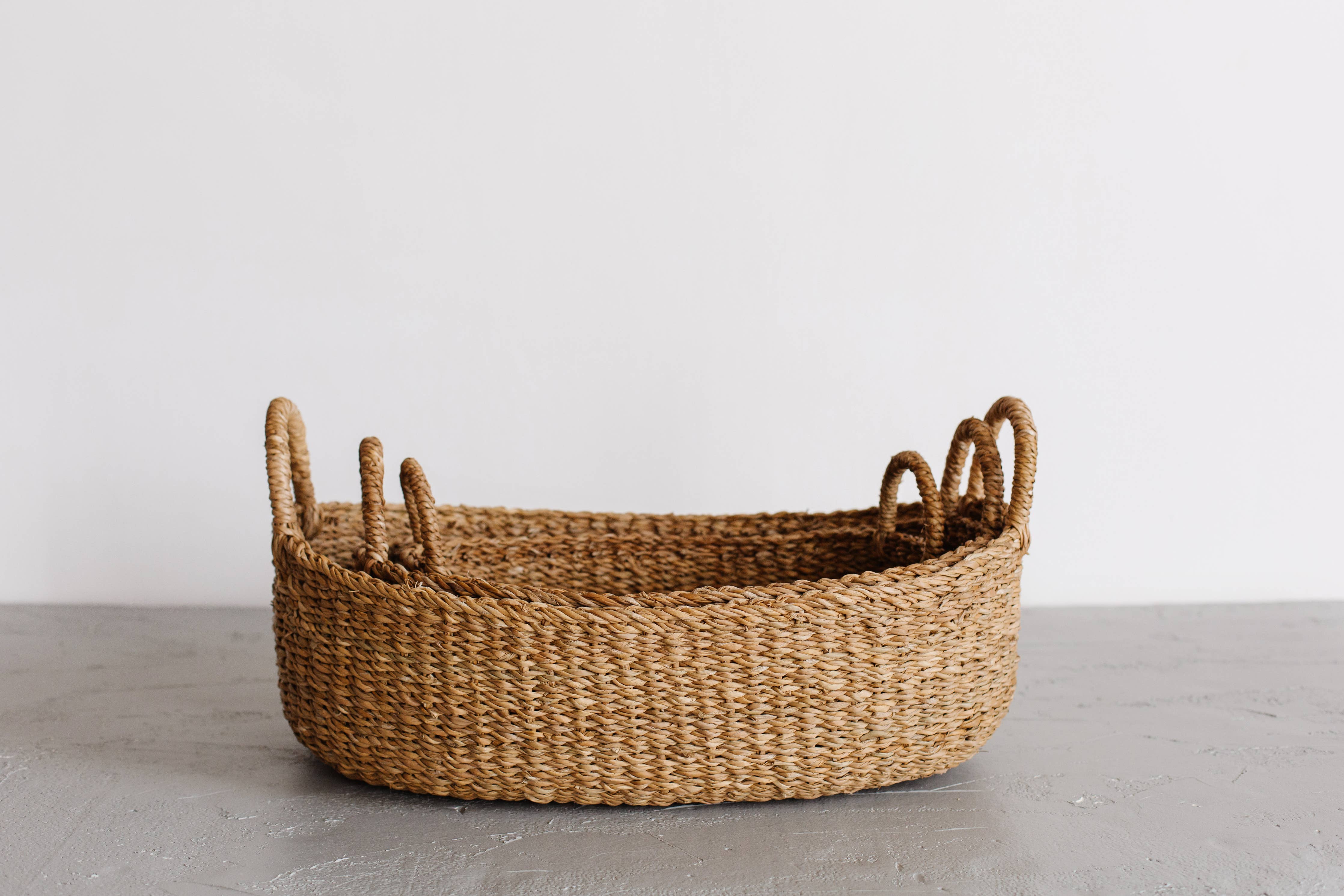 Oval Tray Basket, harvest: Small