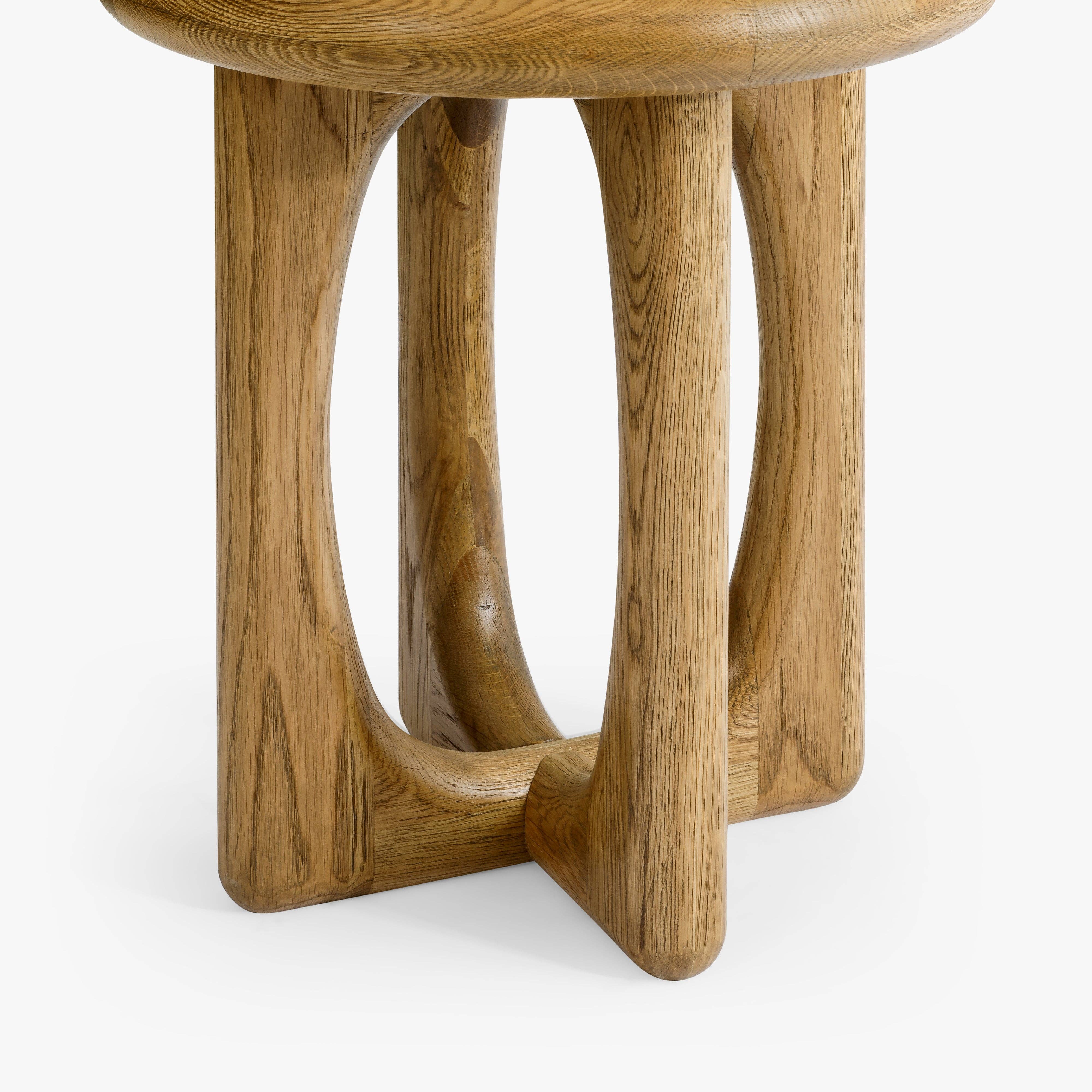 Eva Oak Side Table: Natural