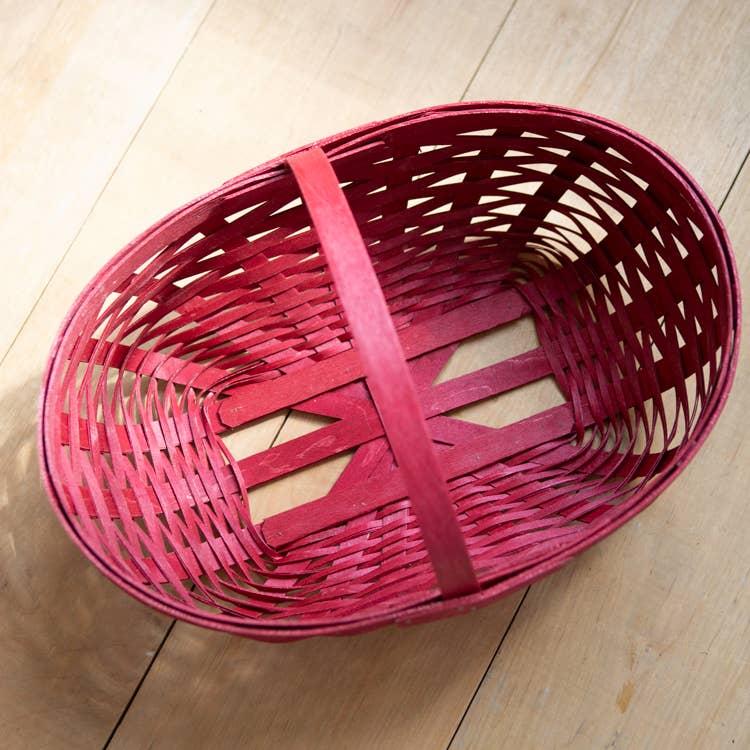 Large Woodbury Basket: Apple