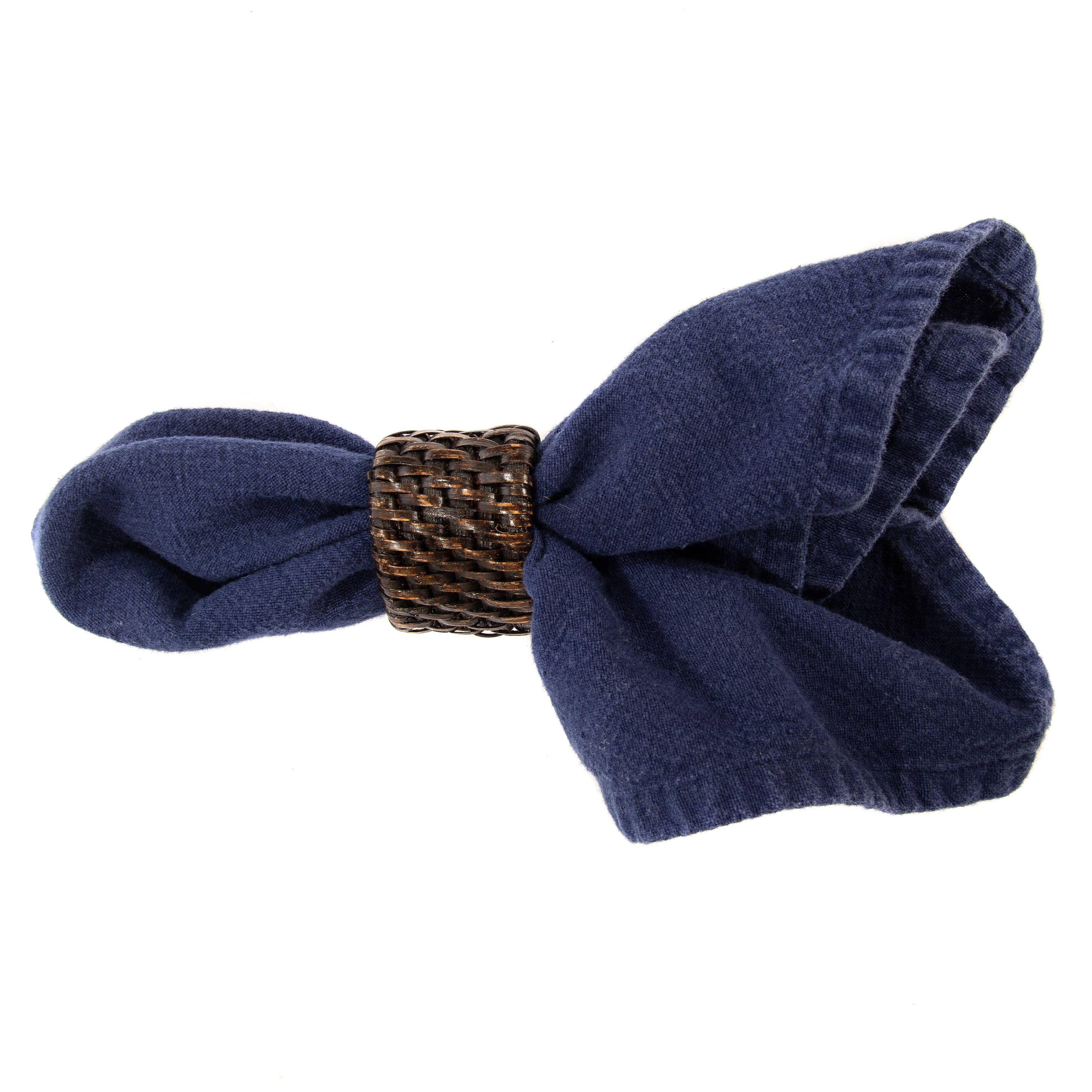 Artifacts Rattan™ Oval Napkin Rings 6-piece set: Honey Brown