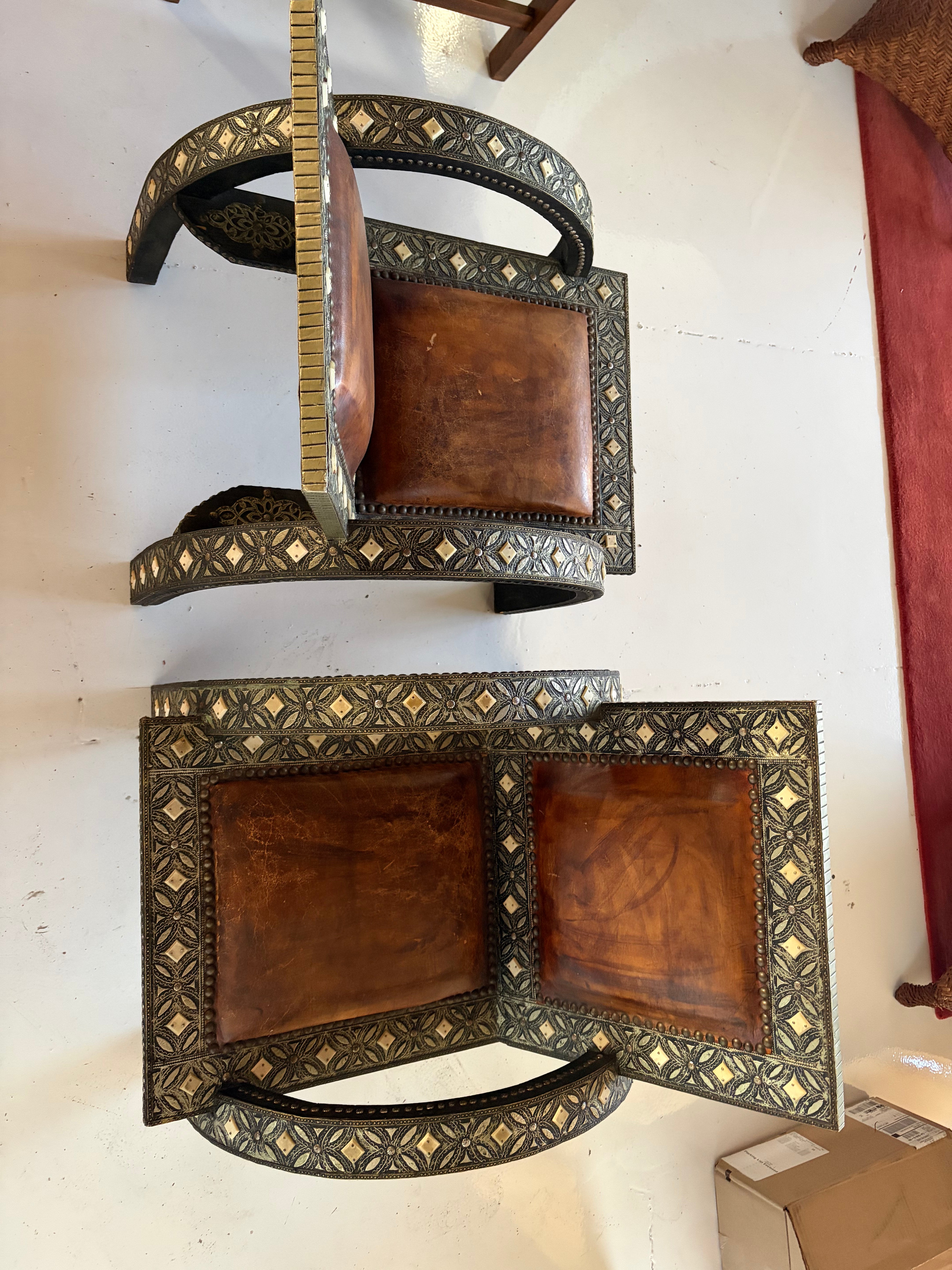 Pair of Mid Century Morocan Chairs