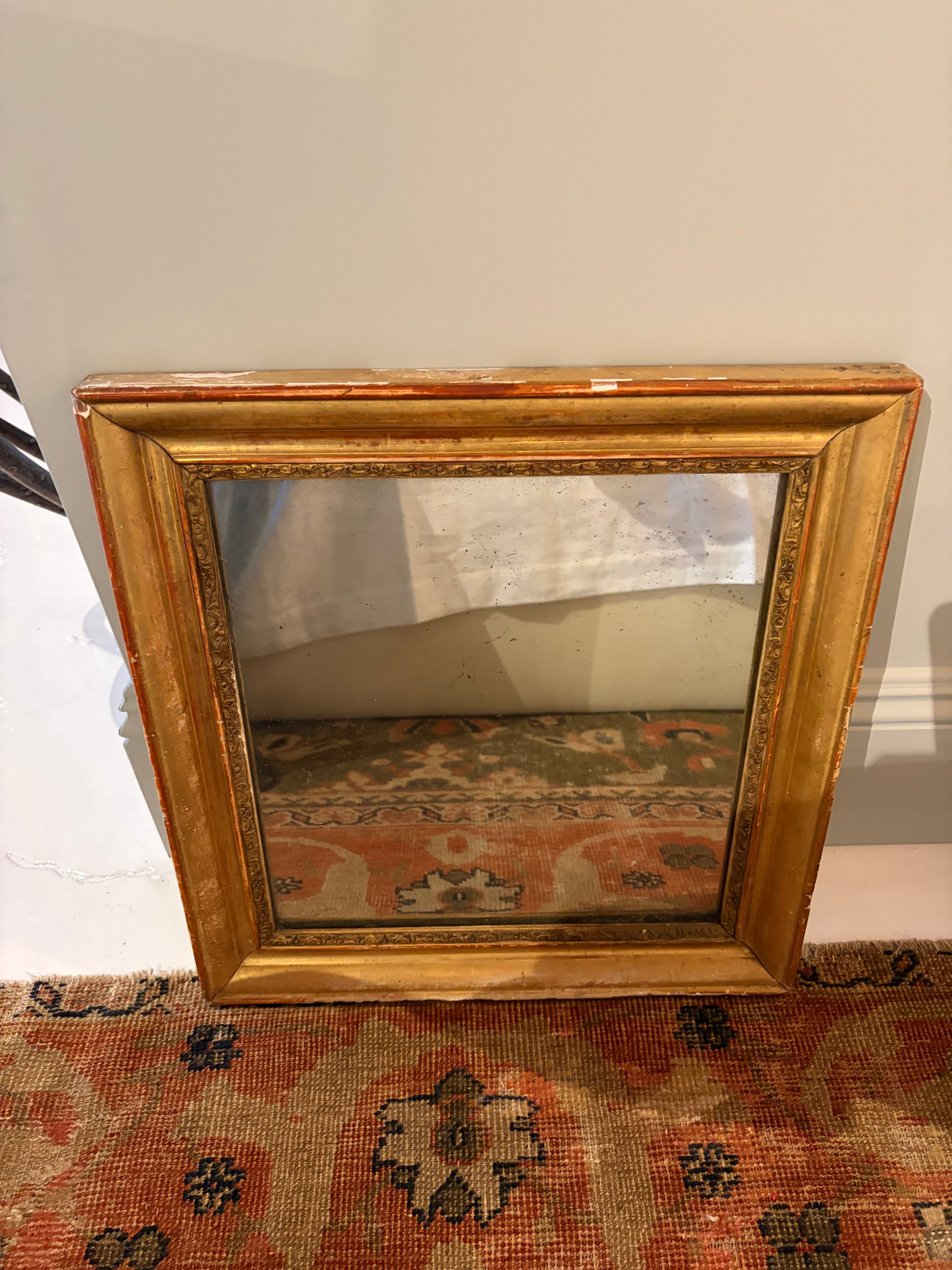 Parisian Square Brass Mirror