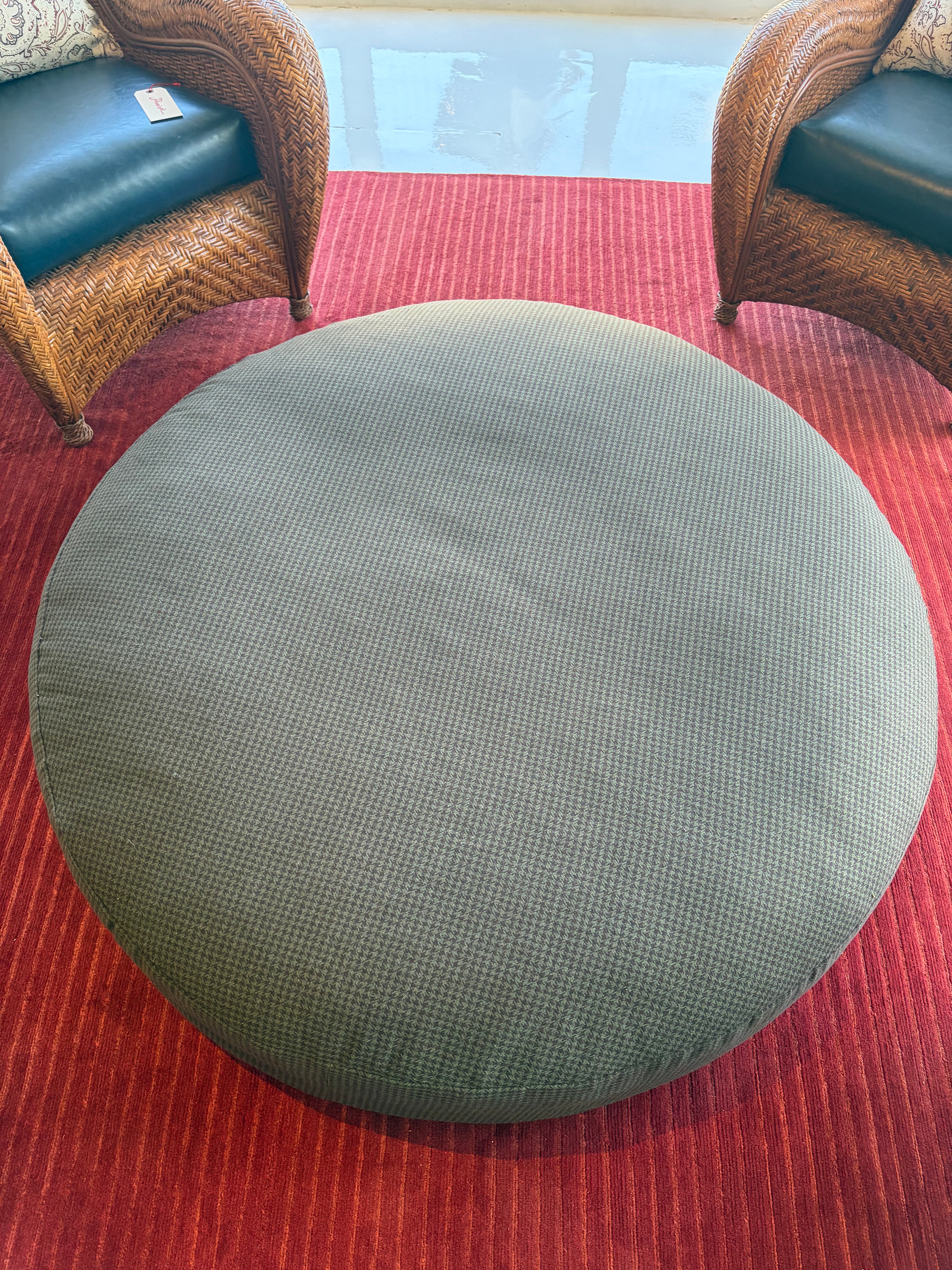 Prairie Ottoman 52" Houndstooth