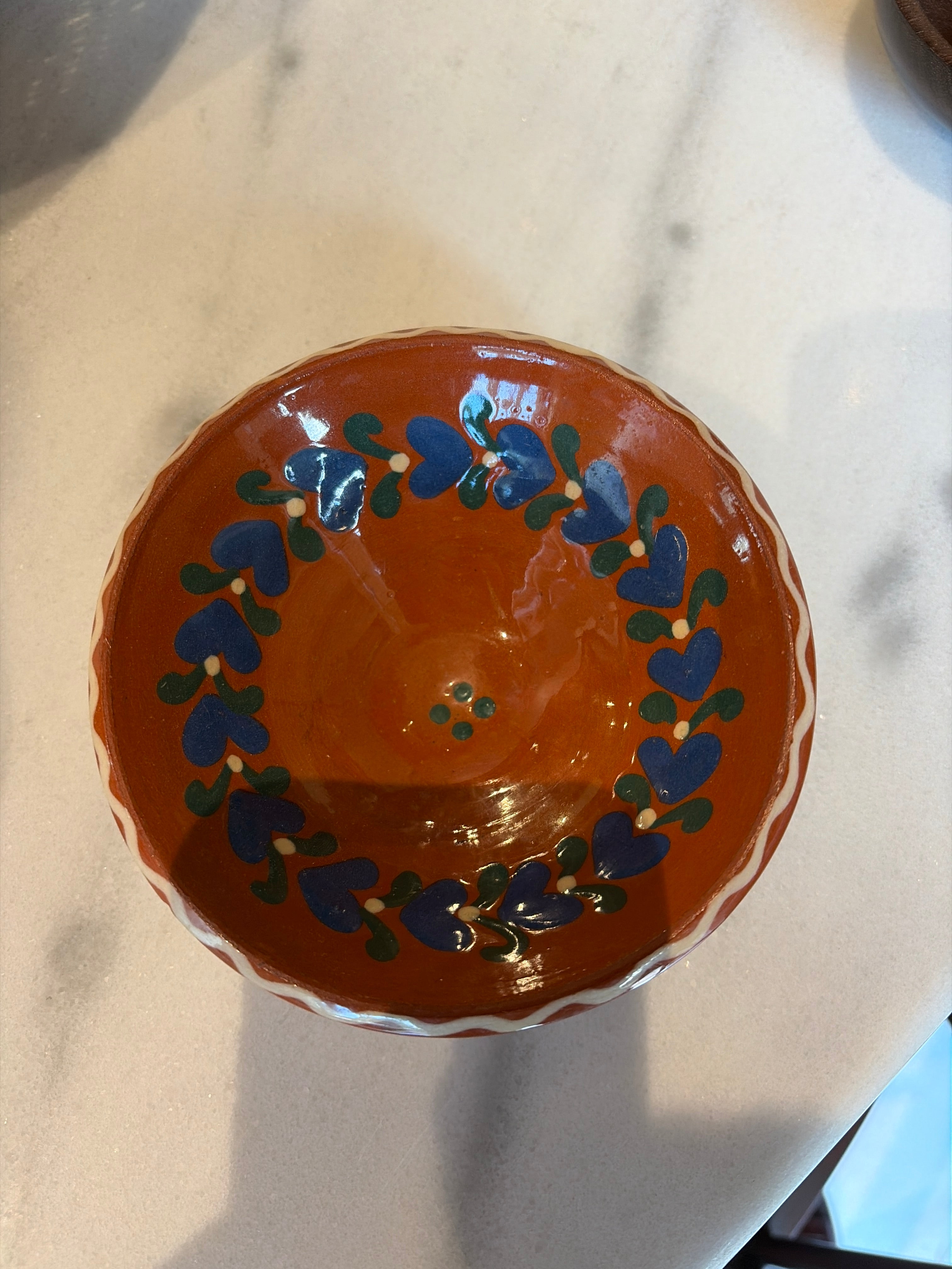 Terracotta Hand Painted Bowl